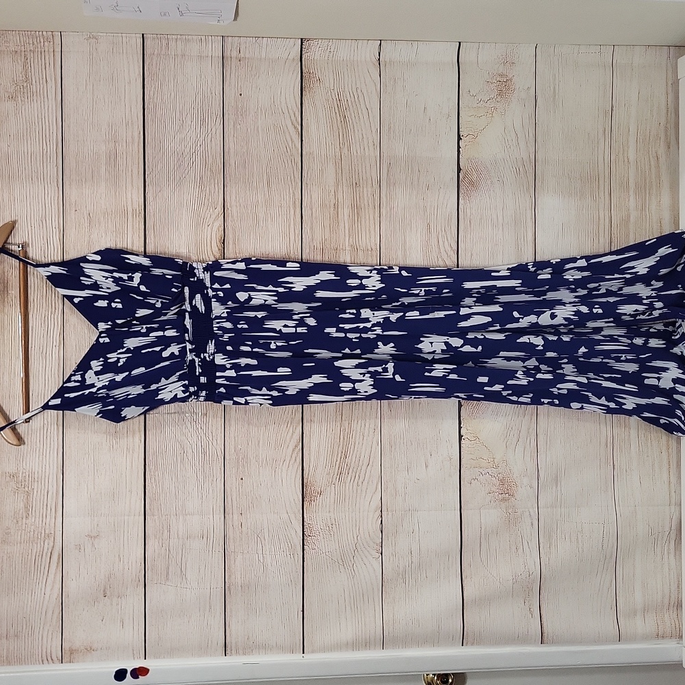 NWT Gilli Small Blue/White Jumpsuit - Picture 5 of 8